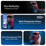 Blue & Red Smoke Glass Case for Google Pixel 10 Pro XL 5G