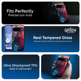 Blue & Red Smoke Glass Case for Google Pixel 10 Pro 5G