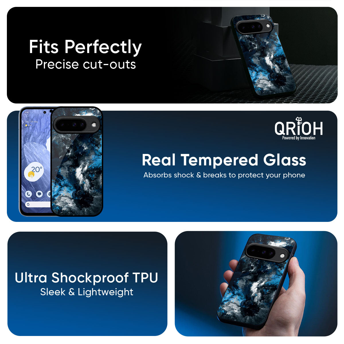 Cloudy Dust Glass Case for Google Pixel 10 Pro 5G