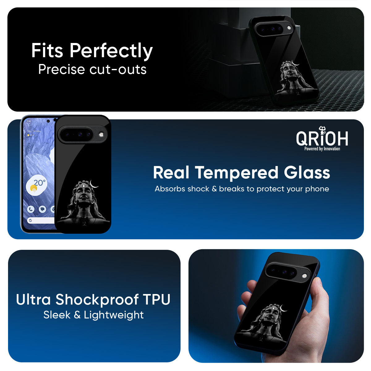 Adiyogi Glass Case for Google Pixel 10 5G