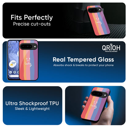 Lucky Abstract Glass Case for Google Pixel 10 5G