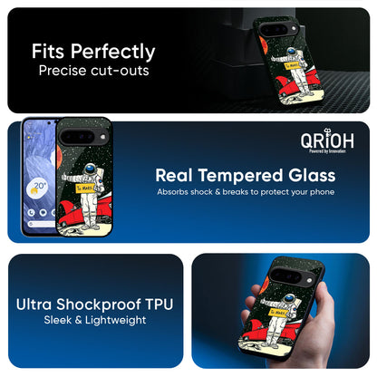 Astronaut on Mars Glass Case for Google Pixel 10 5G