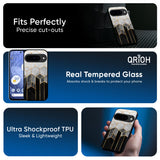 Tricolor Pattern Glass Case for Google Pixel 10 Pro 5G
