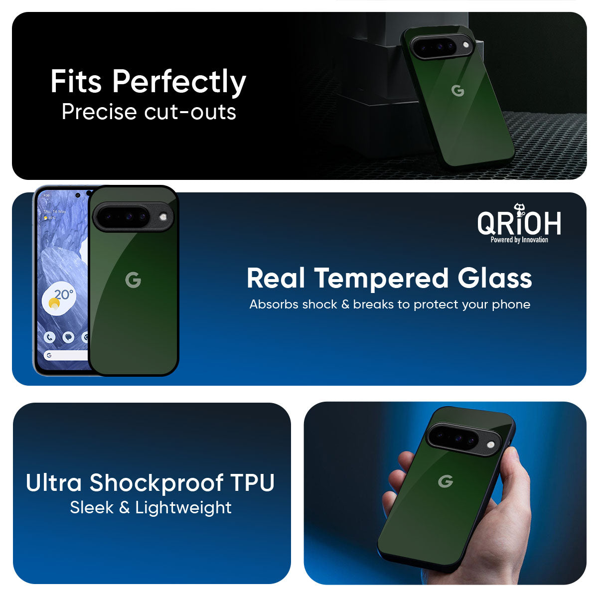 Deep Forest Glass Case for Google Pixel 10 5G