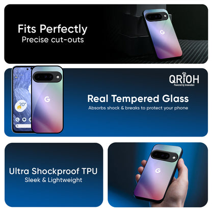 Abstract Holographic Glass Case for Google Pixel 10 Pro 5G
