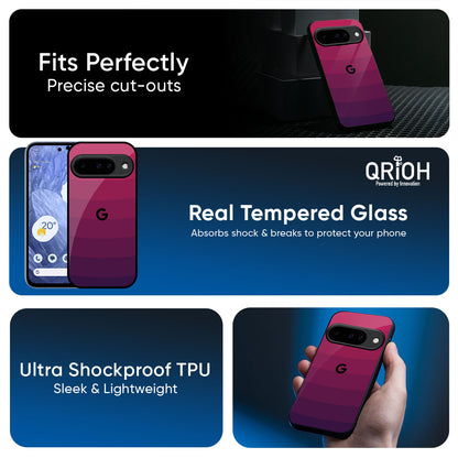 Wavy Pink Pattern Glass Case for Google Pixel 10 5G