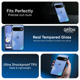 Vibrant Blue Texture Glass Case for Google Pixel 10 5G
