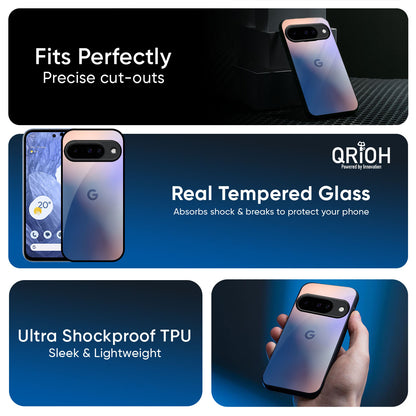 Blue Mauve Gradient Glass Case for Google Pixel 10 5G