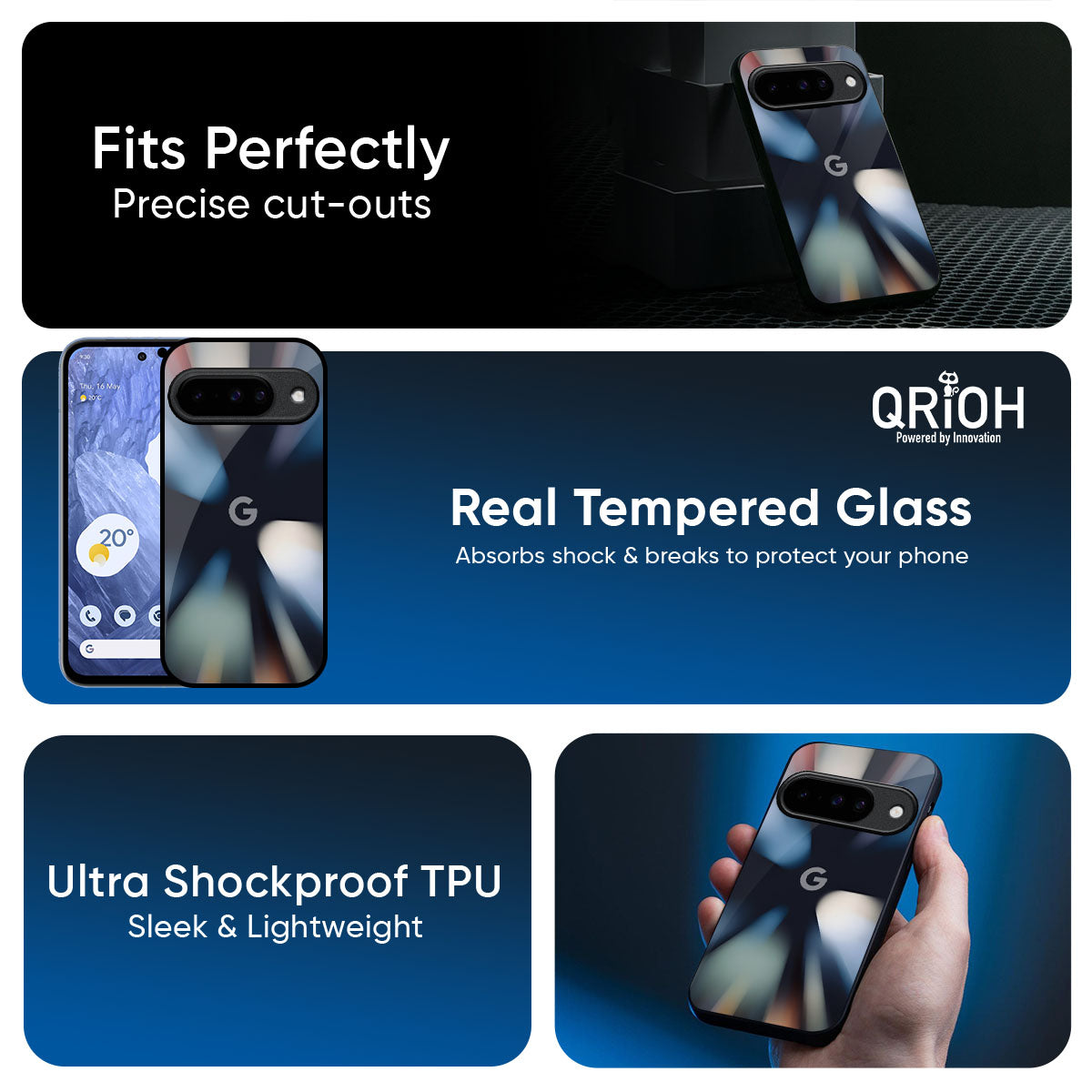 Colorful Illusion Glass Case for Google Pixel 10 5G