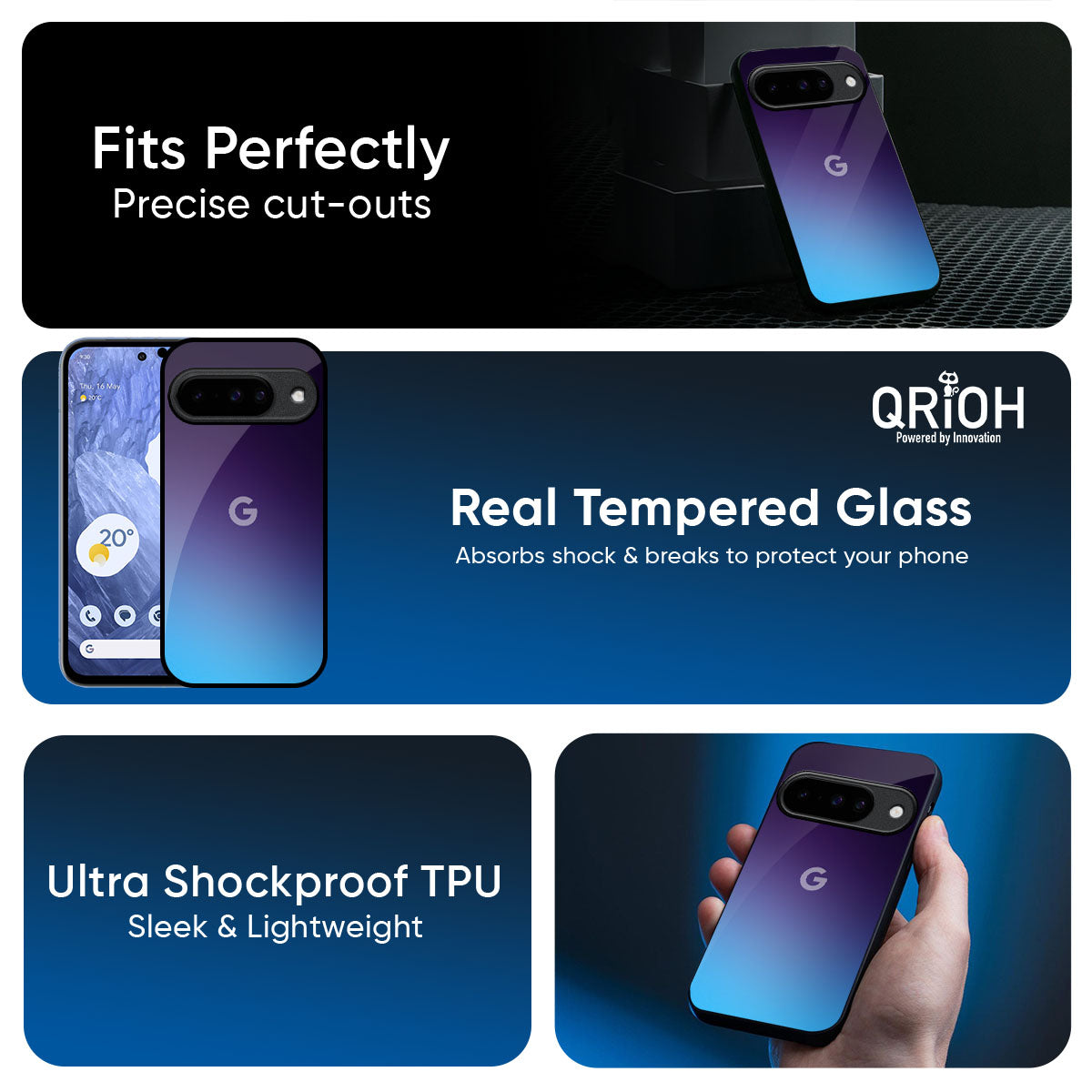 Dark Ocean Glass Case for Google Pixel 10 Pro 5G