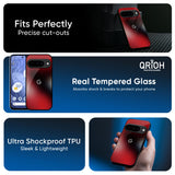 Red Garnet Glass Case for Google Pixel 10 Pro 5G