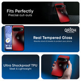 Red Garnet Glass Case for Google Pixel 10 Pro 5G