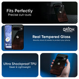 Wooden Mat Glass Case for Google Pixel 10 Pro 5G