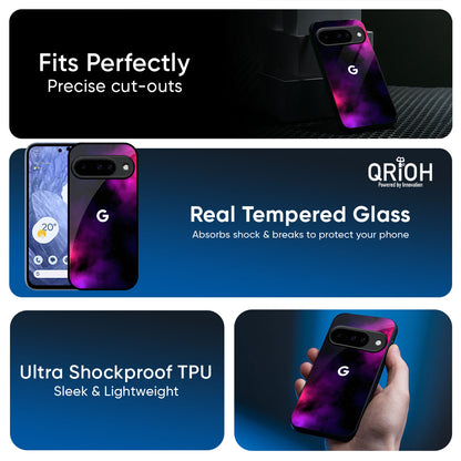 Pink Galaxy Glass Case for Google Pixel 10 5G