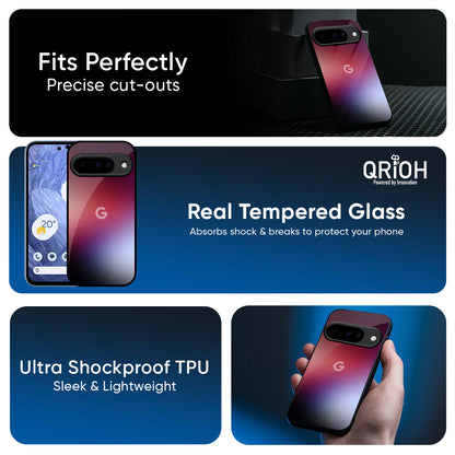 Gaussian Red Glass Case for Google Pixel 10 5G