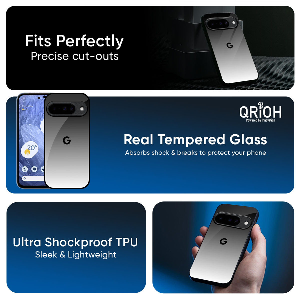 Zebra Gradient Glass Case for Google Pixel 10 5G