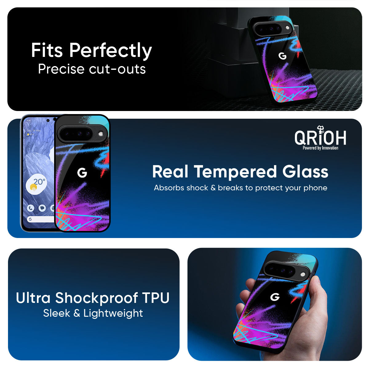 Brushy Color Glass Case for Google Pixel 10 5G