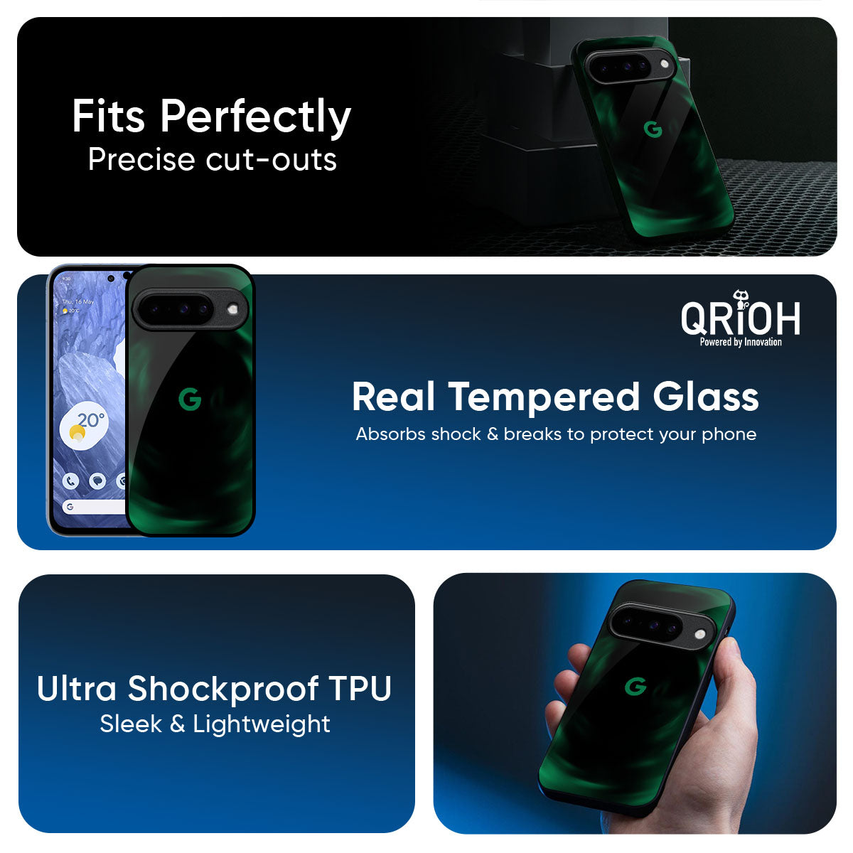 Green Well Glass Case for Google Pixel 10 5G