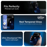 Blue Scratch Glass Case for Google Pixel 10 Pro XL 5G
