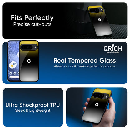 Yellow Shadow Glass Case for Google Pixel 10 Pro 5G