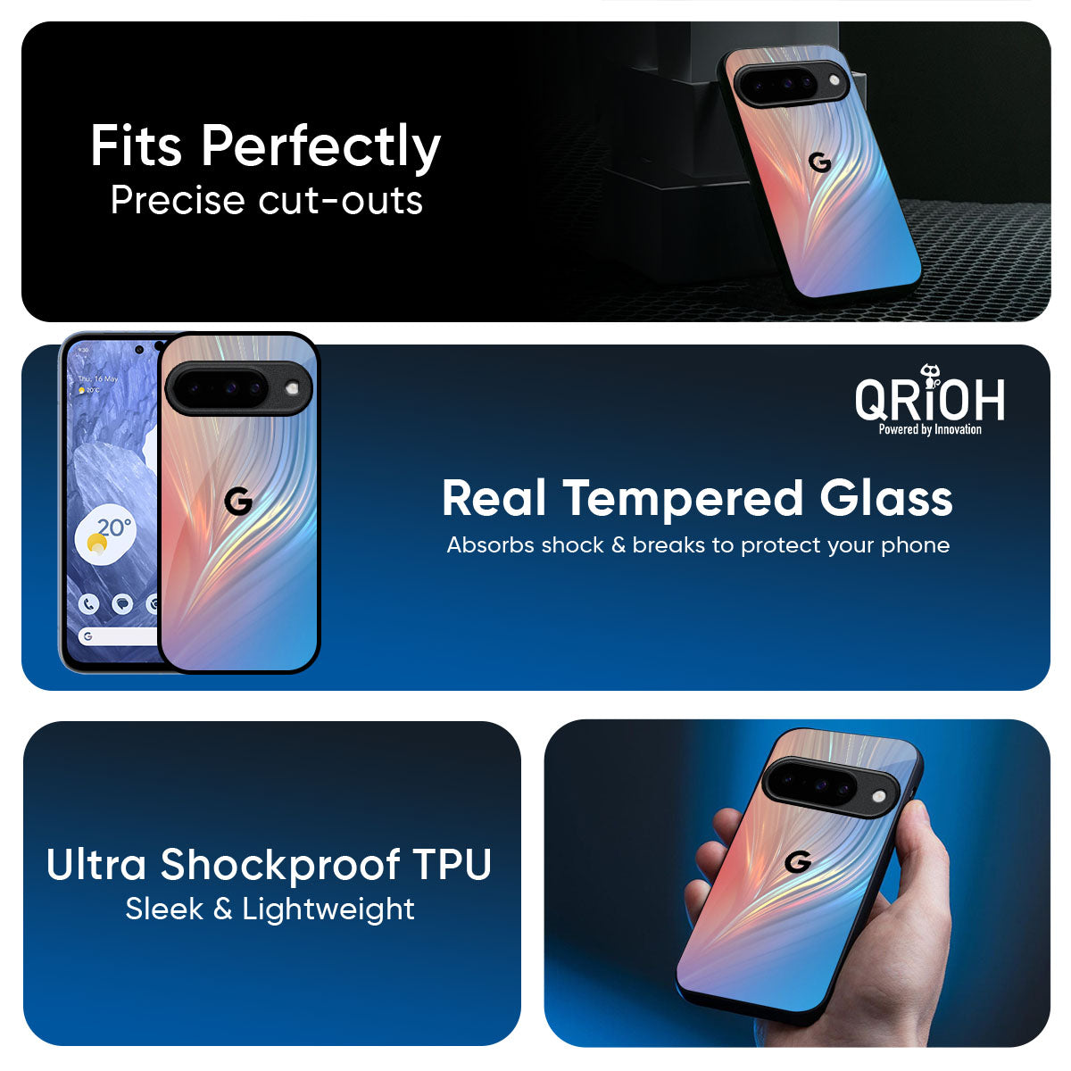 Mystic Aurora Glass Case for Google Pixel 10 Pro XL 5G