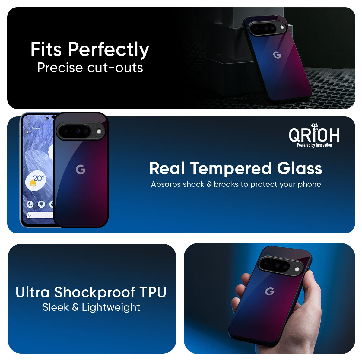 Mix Gradient Shade Glass Case For Google Pixel 10 Pro 5G