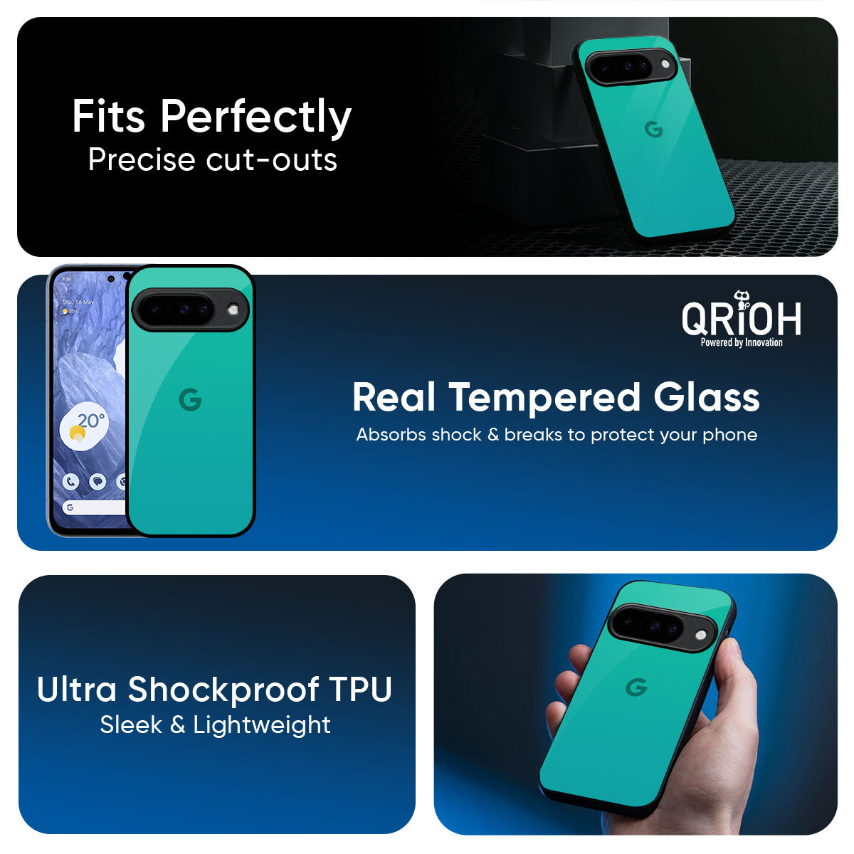 Cuba Blue Glass Case For Google Pixel 10 5G