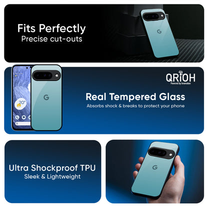 Arctic Blue Glass Case For Google Pixel 10 5G