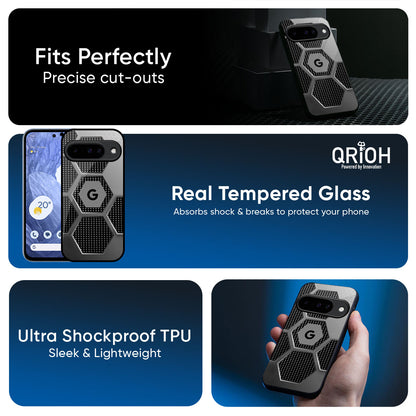 Hexagon Style Glass Case For Google Pixel 10 5G