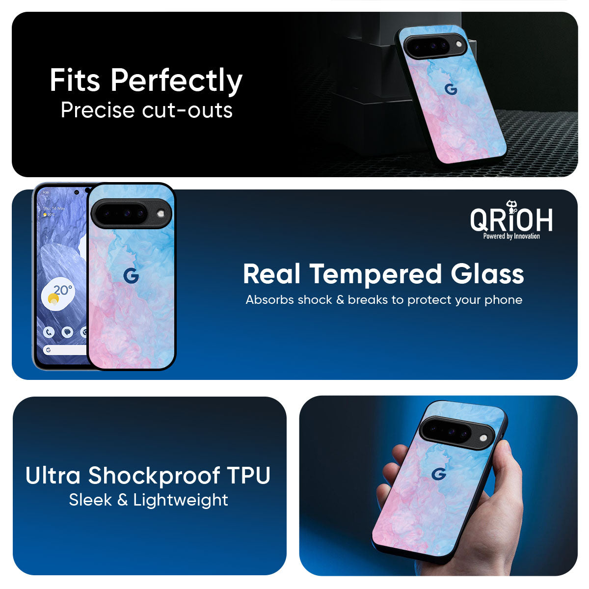 Mixed Watercolor Glass Case for Google Pixel 10 5G