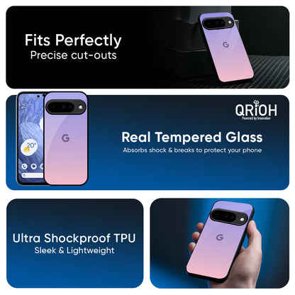 Lavender Gradient Glass Case for Google Pixel 10 5G