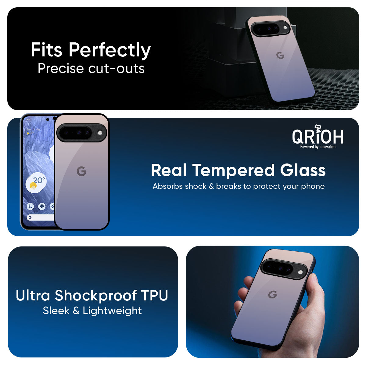 Rose Hue Glass Case for Google Pixel 10 5G