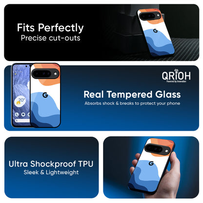 Wavy Color Pattern Glass Case for Google Pixel 10 5G