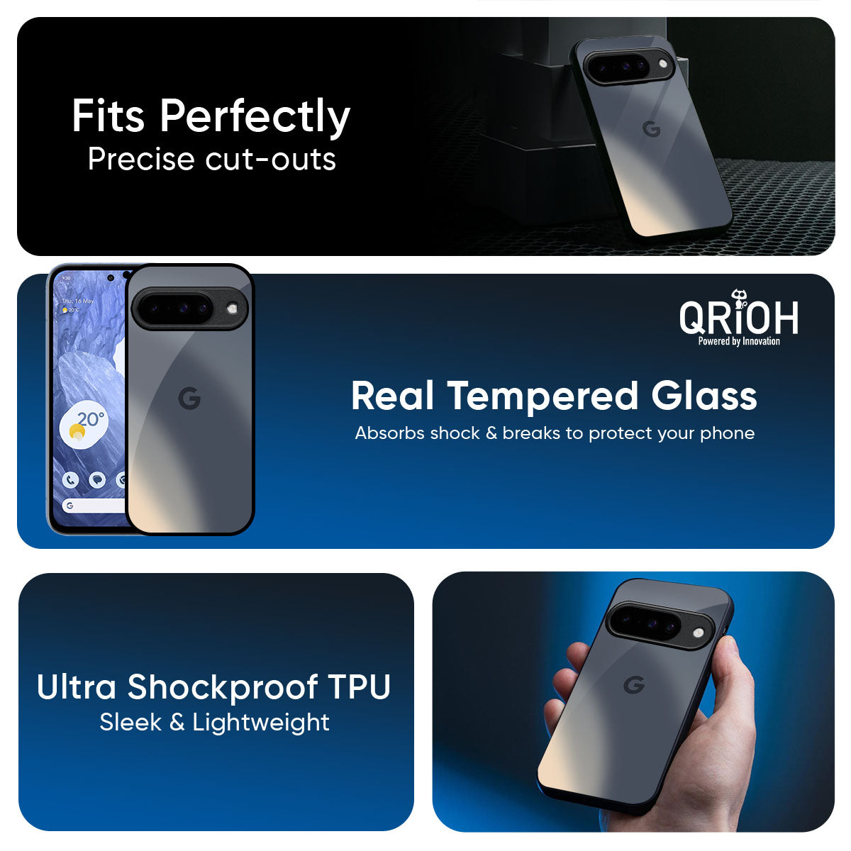 Metallic Gradient Glass Case for Google Pixel 10 5G