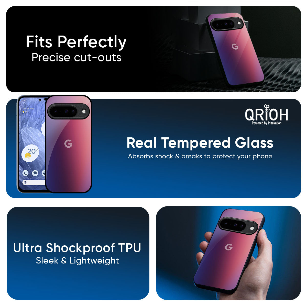 Multi Shaded Gradient Glass Case for Google Pixel 10 Pro 5G