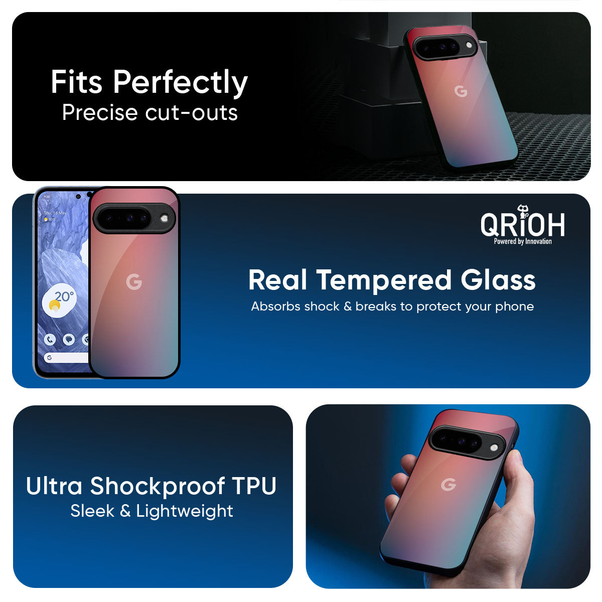 Dusty Multi Gradient Glass Case for Google Pixel 10 5G