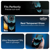 Cyan Bat Glass Case for Realme Narzo 80 Lite 5G