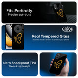 Luxury Fashion Initial Glass Case for Realme 15x 5G