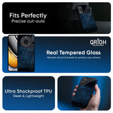 Dark Blue Grunge Glass Case for Realme 16 5G