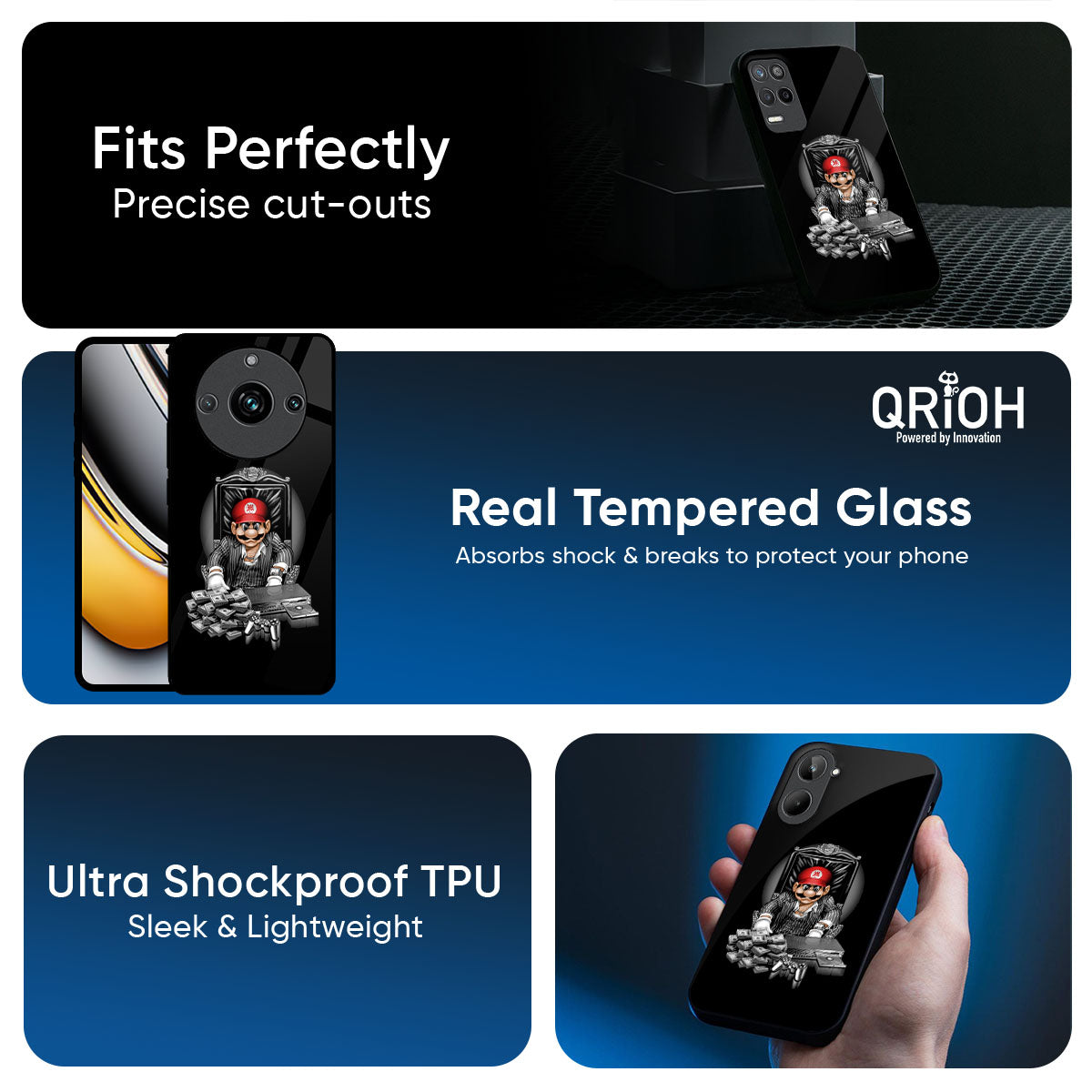 Dark Secret Glass Case for Realme 14 Pro 5G