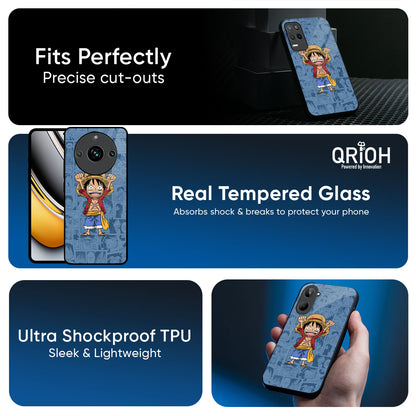 Chubby Anime Glass Case for Realme C65 5G