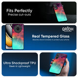 Colorful Aura Glass Case for Realme 14 5G