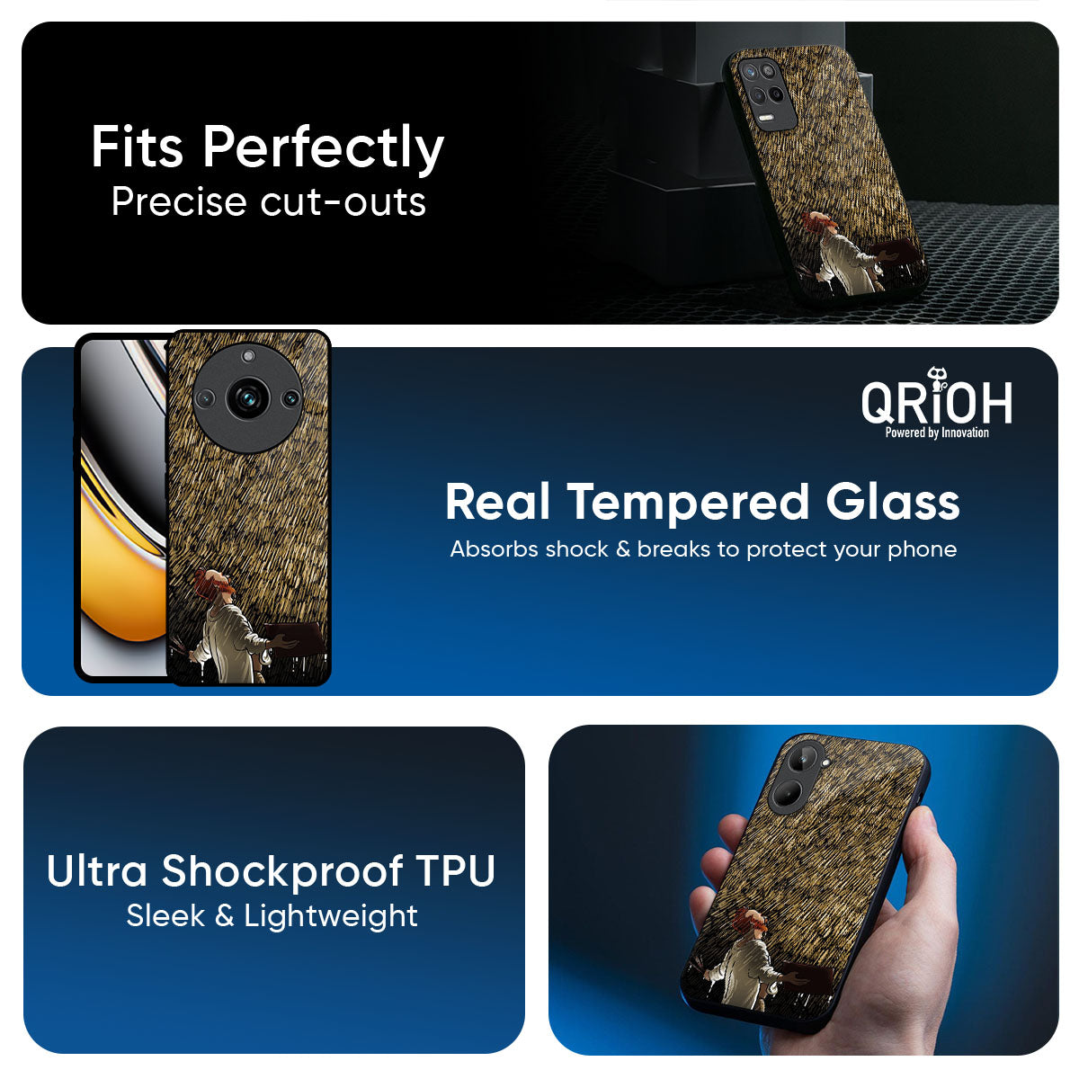 Rain Festival Glass Case for Realme 16 Pro 5G