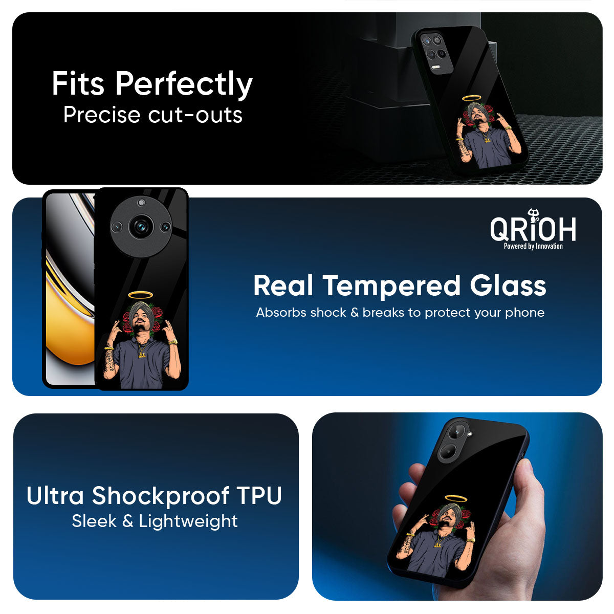Punjabi Singer Poster Glass Case for Realme 15T 5G