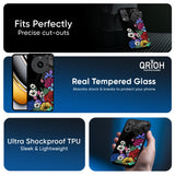 Rose Flower Bunch Art Glass Case for Realme 14 5G