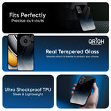 Black Aura Glass Case for Realme 14 5G