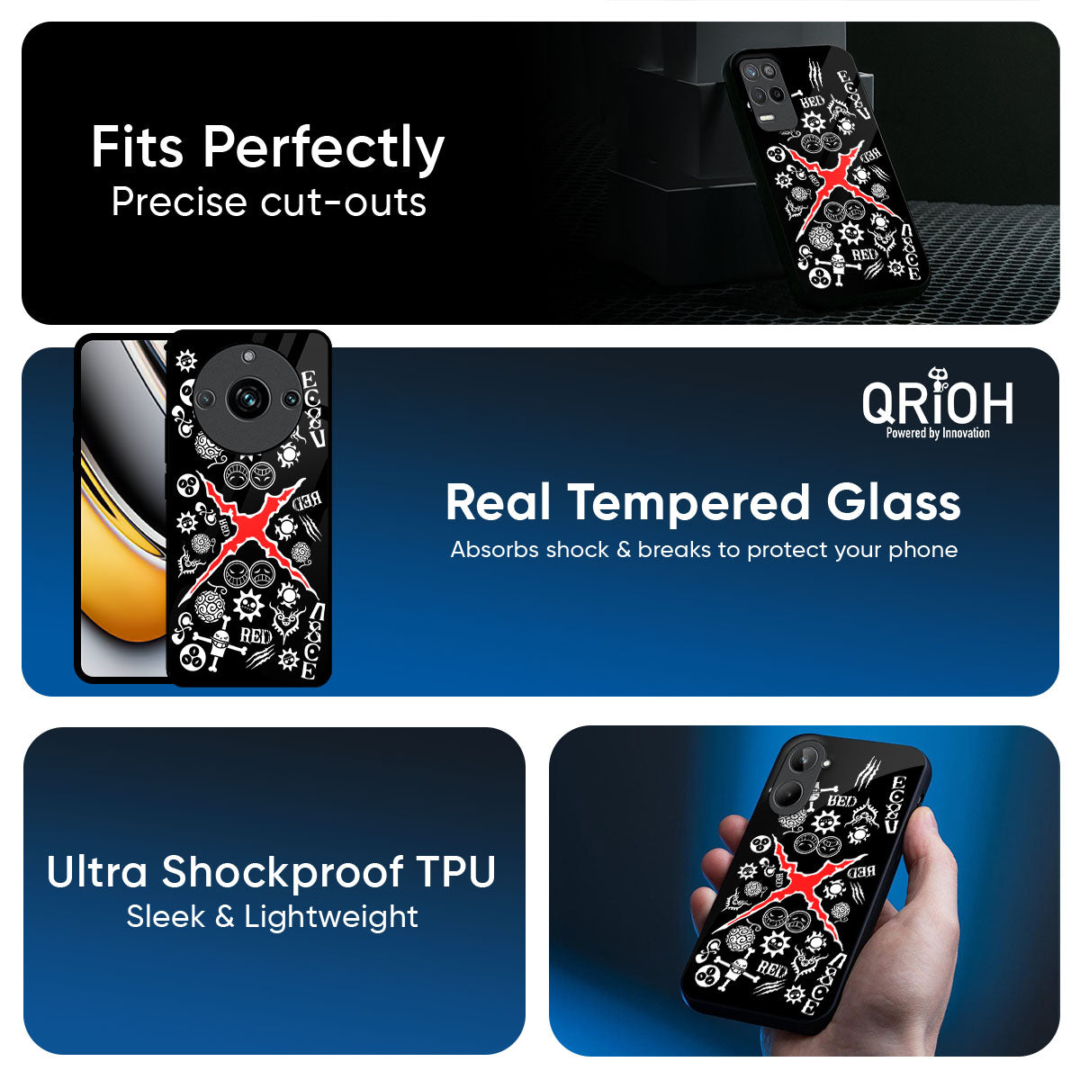 Red Zone Glass Case for Realme GT8 Pro 5G