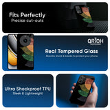 Colorful Leaves Glass Case for Realme C85 5G