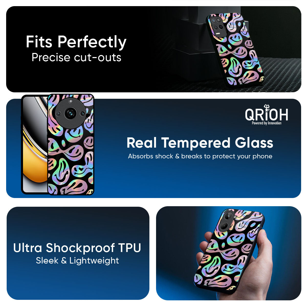 Acid Smile Glass Case for Realme 14 Pro 5G