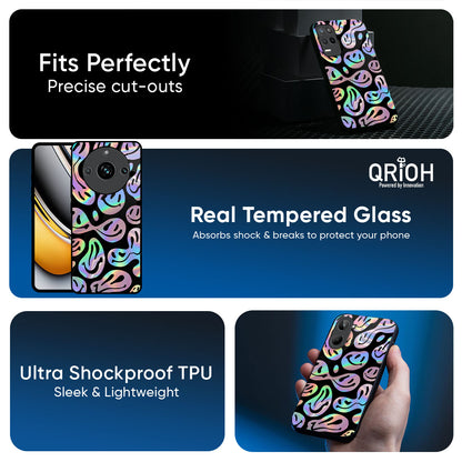 Acid Smile Glass Case for Realme 15T 5G